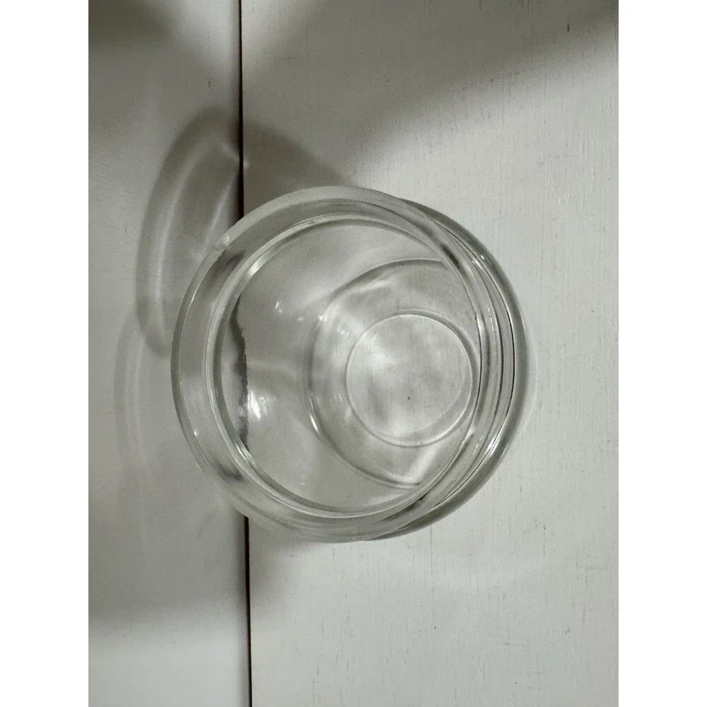 VTG Glass Profex Medical Jar 5”x4” Clear w/Lid Doctor Dentist Memorabilia